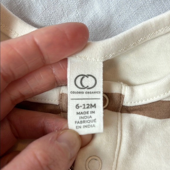 Striped Colored Organics Baby Romper - Picture 2 of 3